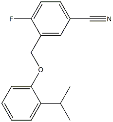 4-fluoro-3-[2-(propan-2-yl)phenoxymethyl]benzonitrile|
