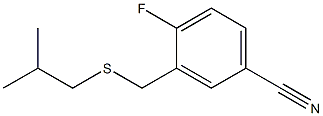 4-fluoro-3-{[(2-methylpropyl)sulfanyl]methyl}benzonitrile