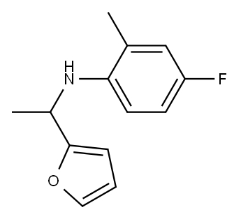 4-fluoro-N-[1-(furan-2-yl)ethyl]-2-methylaniline