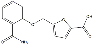 5-(2-carbamoylphenoxymethyl)furan-2-carboxylic acid Structure