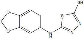 5-(2H-1,3-benzodioxol-5-ylamino)-1,3,4-thiadiazole-2-thiol