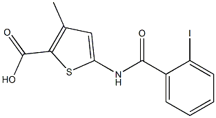 5-[(2-iodobenzoyl)amino]-3-methylthiophene-2-carboxylic acid