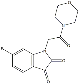 6-fluoro-1-[2-(morpholin-4-yl)-2-oxoethyl]-2,3-dihydro-1H-indole-2,3-dione
