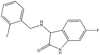 6-fluoro-3-{[(2-fluorophenyl)methyl]amino}-2,3-dihydro-1H-indol-2-one|