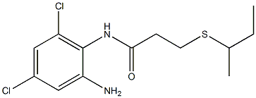 N-(2-amino-4,6-dichlorophenyl)-3-(butan-2-ylsulfanyl)propanamide