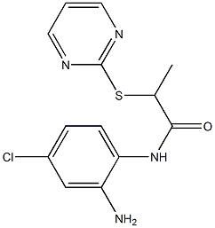 N-(2-amino-4-chlorophenyl)-2-(pyrimidin-2-ylsulfanyl)propanamide