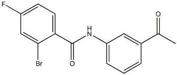 N-(3-acetylphenyl)-2-bromo-4-fluorobenzamide