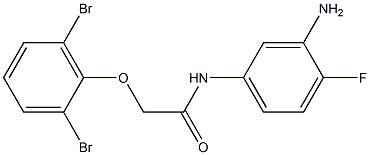 N-(3-amino-4-fluorophenyl)-2-(2,6-dibromophenoxy)acetamide