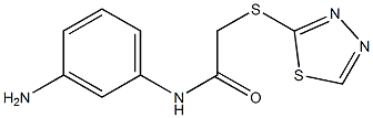 N-(3-aminophenyl)-2-(1,3,4-thiadiazol-2-ylsulfanyl)acetamide