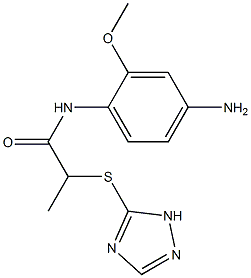 N-(4-amino-2-methoxyphenyl)-2-(1H-1,2,4-triazol-5-ylsulfanyl)propanamide