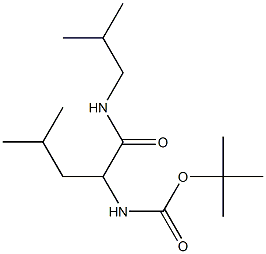 tert-butyl 1-[(isobutylamino)carbonyl]-3-methylbutylcarbamate Structure