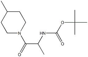 tert-butyl 1-methyl-2-(4-methylpiperidin-1-yl)-2-oxoethylcarbamate