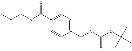tert-butyl 4-[(propylamino)carbonyl]benzylcarbamate Structure