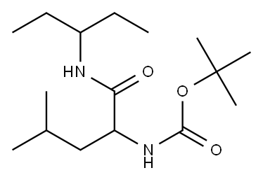 tert-butyl N-[3-methyl-1-(pentan-3-ylcarbamoyl)butyl]carbamate