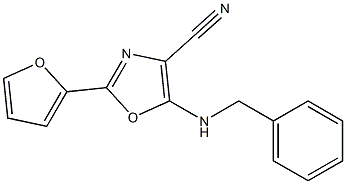 5-(benzylamino)-2-(2-furyl)-1,3-oxazole-4-carbonitrile Structure