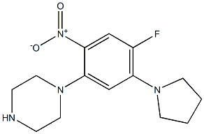 1-[4-fluoro-2-nitro-5-(1-pyrrolidinyl)phenyl]piperazine
