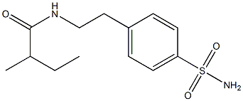 N-{2-[4-(aminosulfonyl)phenyl]ethyl}-2-methylbutanamide