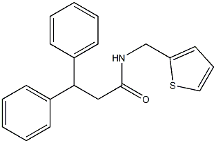 3,3-diphenyl-N-(2-thienylmethyl)propanamide