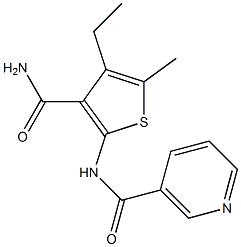 N-[3-(aminocarbonyl)-4-ethyl-5-methyl-2-thienyl]nicotinamide