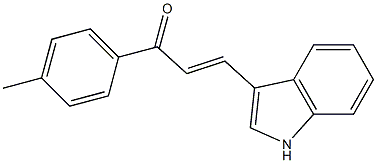 3-(1H-indol-3-yl)-1-(4-methylphenyl)-2-propen-1-one