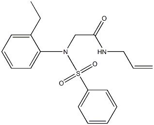 N-allyl-2-[2-ethyl(phenylsulfonyl)anilino]acetamide