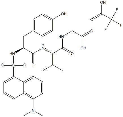 Dansyl-L-tyrosyl-L-valyl-glycine  trifluoroacetate  salt