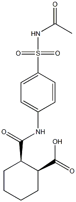 (1S,2R)-2-({4-[(acetylamino)sulfonyl]anilino}carbonyl)cyclohexanecarboxylic acid