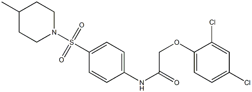 2-(2,4-dichlorophenoxy)-N-{4-[(4-methyl-1-piperidinyl)sulfonyl]phenyl}acetamide