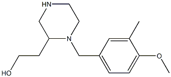 2-[1-(4-methoxy-3-methylbenzyl)-2-piperazinyl]-1-ethanol