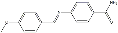 4-{[(E)-(4-methoxyphenyl)methylidene]amino}benzamide