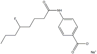 4-[(5-Fluorooctanoyl)amino]benzenecarboxylic acid sodium salt