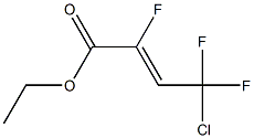 (Z)-4-クロロ-2,4,4-トリフルオロ-2-ブテン酸エチル 化学構造式