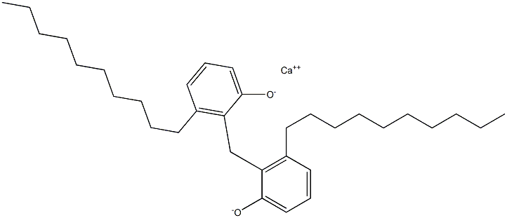 カルシウム2,2'-メチレンビス(3-デシルフェノキシド) 化学構造式