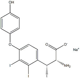 (2S,3R)-2-Amino-3-[4-(4-hydroxyphenoxy)-2,3-diiodophenyl]-3-iodopropanoic acid sodium salt