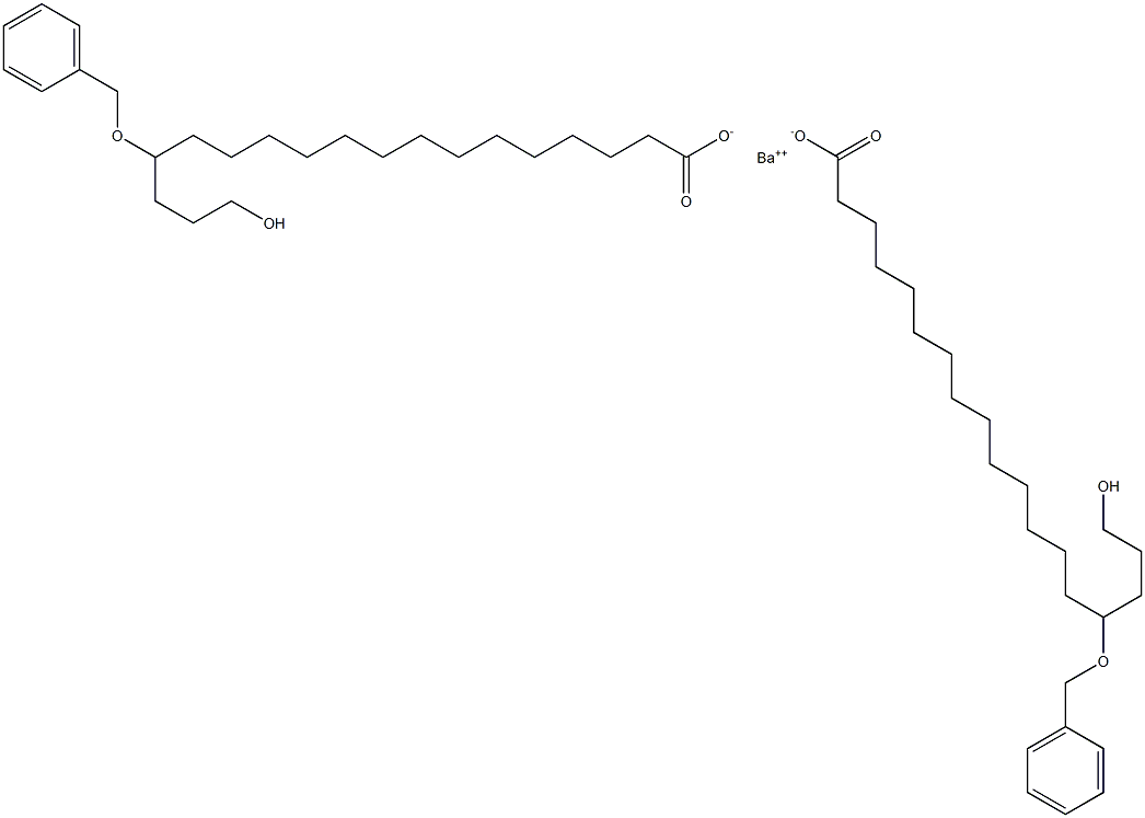 Bis(15-benzyloxy-18-hydroxystearic acid)barium salt