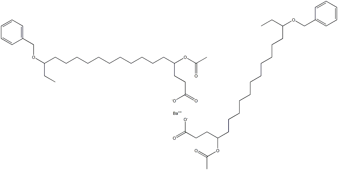 Bis(16-benzyloxy-4-acetyloxystearic acid)barium salt