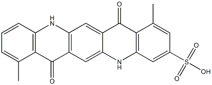 5,7,12,14-Tetrahydro-1,8-dimethyl-7,14-dioxoquino[2,3-b]acridine-3-sulfonic acid