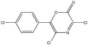 3,5-Dichloro-6-(4-chlorophenyl)-2H-1,4-oxazin-2-one