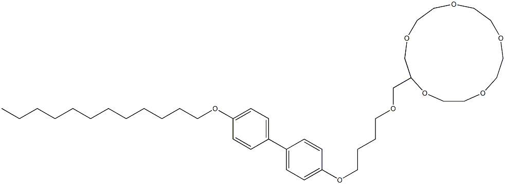 2-[4-[(4-Dodecyloxy-1,1'-biphenyl-4'-yl)oxy]butoxymethyl]-1,4,7,10,13-pentaoxacyclopentadecane