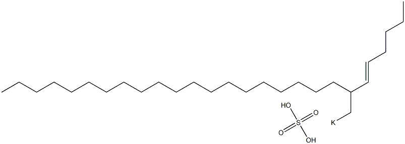 Sulfuric acid 2-(1-hexenyl)docosyl=potassium ester salt