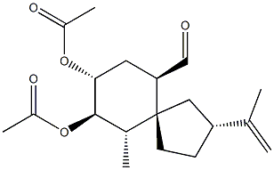 (2R,5R,6S,7R,8R,10R)-7,8-Di(acetyloxy)-6-methyl-2-(1-methylethenyl)spiro[4.5]decane-10-carbaldehyde