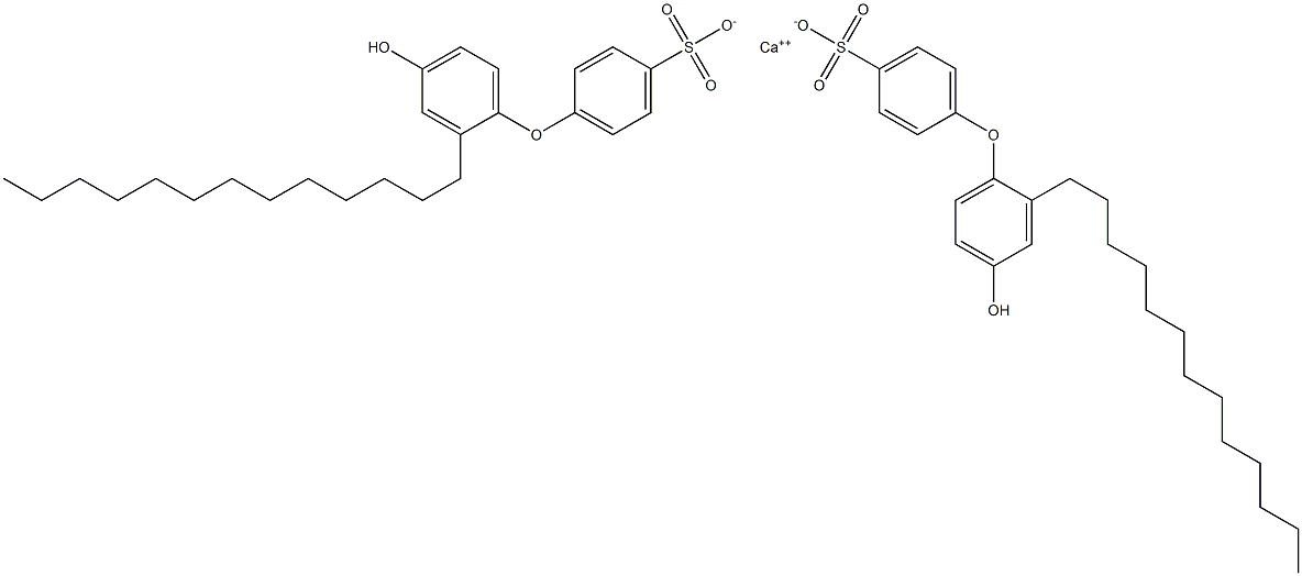 Bis(4'-hydroxy-2'-tridecyl[oxybisbenzene]-4-sulfonic acid)calcium salt