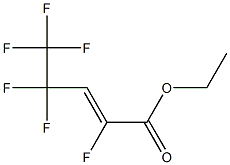 (Z)-2,4,4,5,5,5-ヘキサフルオロ-2-ペンテン酸エチル 化学構造式