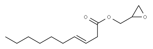3-デセン酸グリシジル 化学構造式