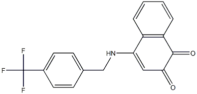 4-[[4-(Trifluoromethyl)benzyl]amino]naphthalene-1,2-dione