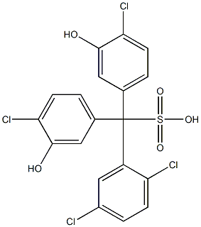 (2,5-Dichlorophenyl)bis(4-chloro-3-hydroxyphenyl)methanesulfonic acid