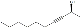 (S)-3-デシン-2-オール 化学構造式