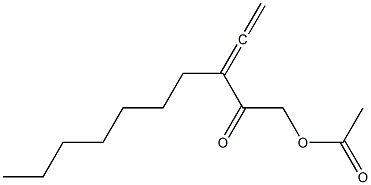 Acetic acid 3-ethenylidene-2-oxodecyl ester