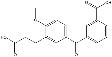 5-(3-Carboxybenzoyl)-2-methoxybenzenepropanoic acid