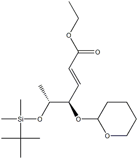 (4R,5R,E)-4-[[(3,4,5,6-Tetrahydro-2H-pyran)-2-yl]oxy]-5-[(tert-butyldimethylsilyl)oxy]-2-hexenoic acid ethyl ester